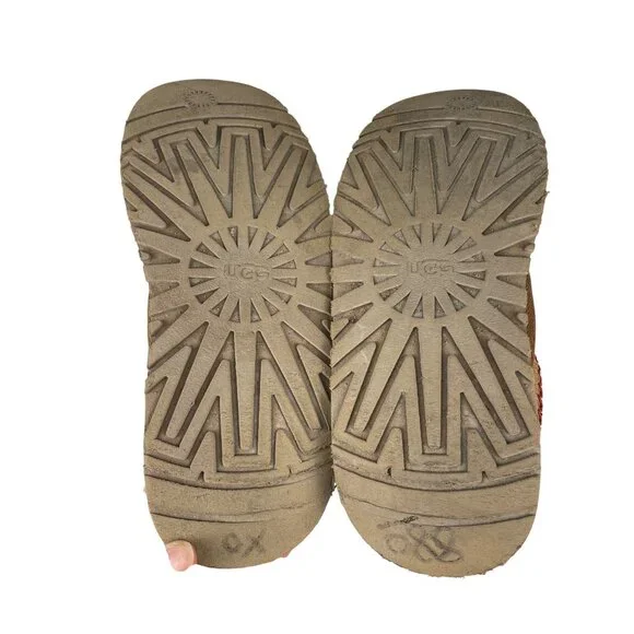 UGG Women's 9 Tazz Maxi Tasman Chestnut Mesh Mule Platform Slippers Southwestern - Picture 9 of 9